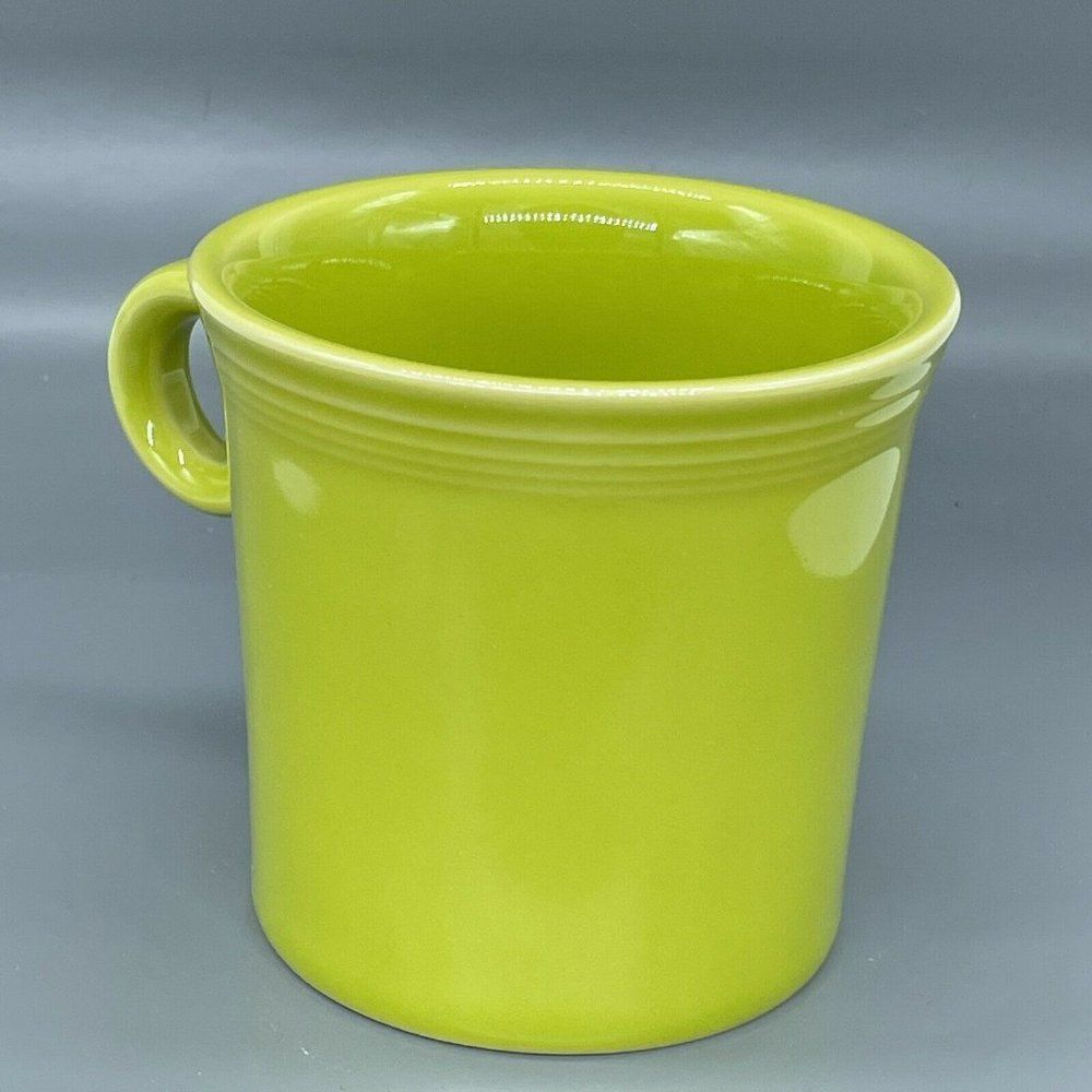 Fiesta HLC Fiestaware Cup Mug Tom & Jerry O Ring Handle Lemongrass Lime Green - Picture 10 of 11
